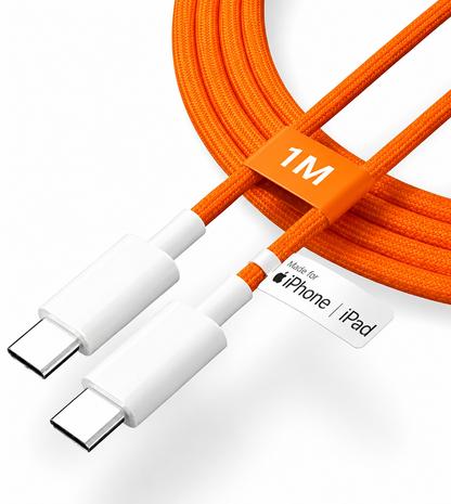 17 PRO | USB-C 60W Charging Cable 1 Meter and Premium Orange Edition - High Speed