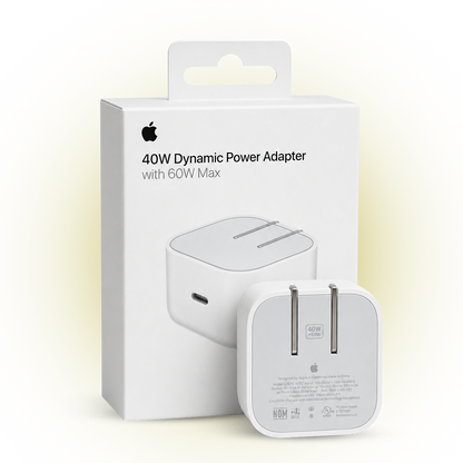Premium 40W USB-C Fast Charger with Folding Plug | Single Port Power Adapter | NFC Enabled